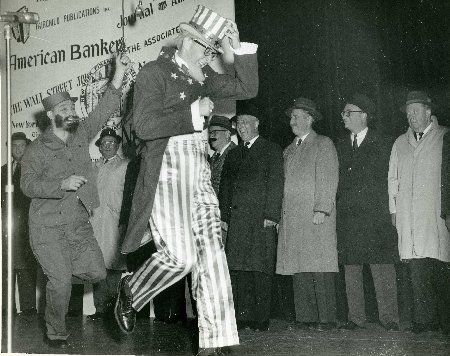 Spoofing Cuban dictator Fidel Castro at the 1959 Financial Follies